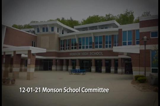 12-01-21 Monson School Committee